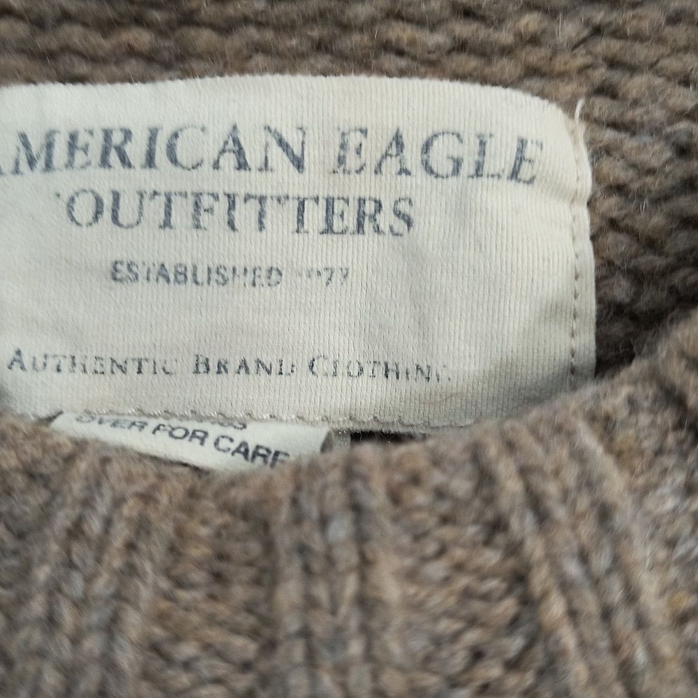 American Eagle Lambswool Pullover Sweater Men's - image 2